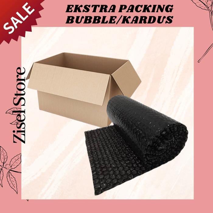 

EKSTRA PACKING KARDUS / BUBBLE WRAP BUBLE UNTUK KEAMANAN PRODUK