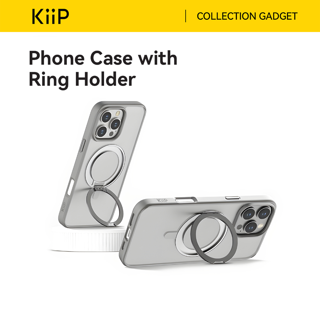 KiiP Wireless Casing Iphone 16 Series Casing Magnetic Apple Magsafe Silicone Case Handphone