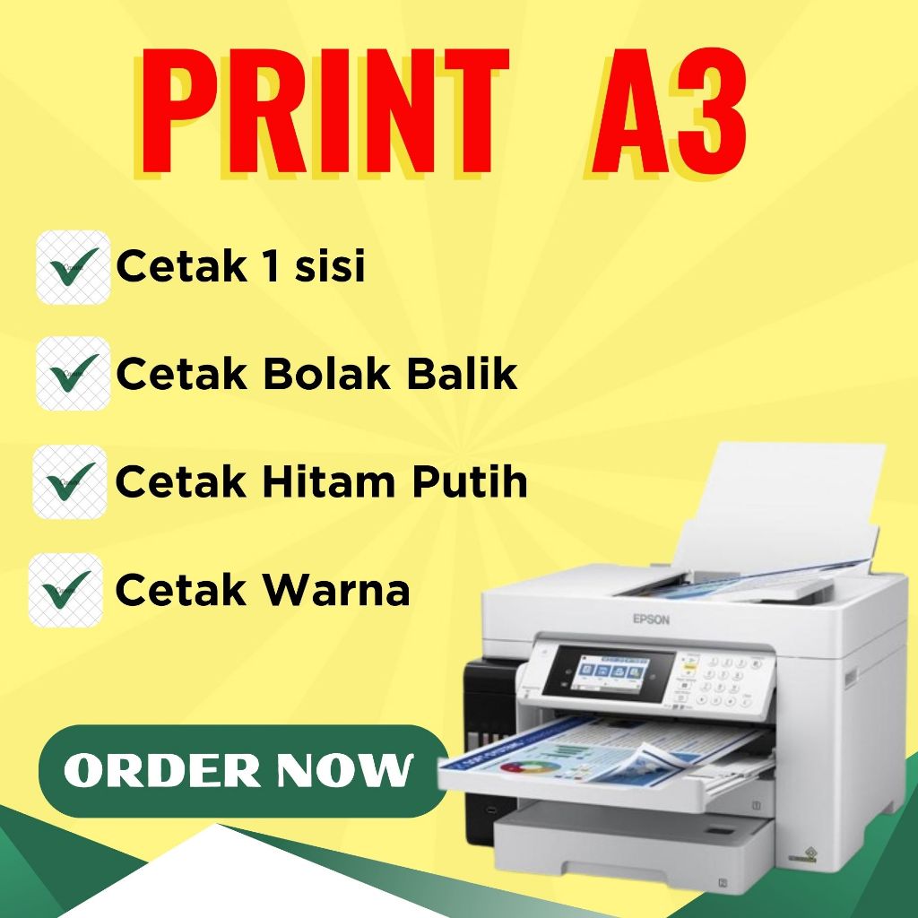 

PRINT / CETAK ISI BUKU A3 HVS 80GSM