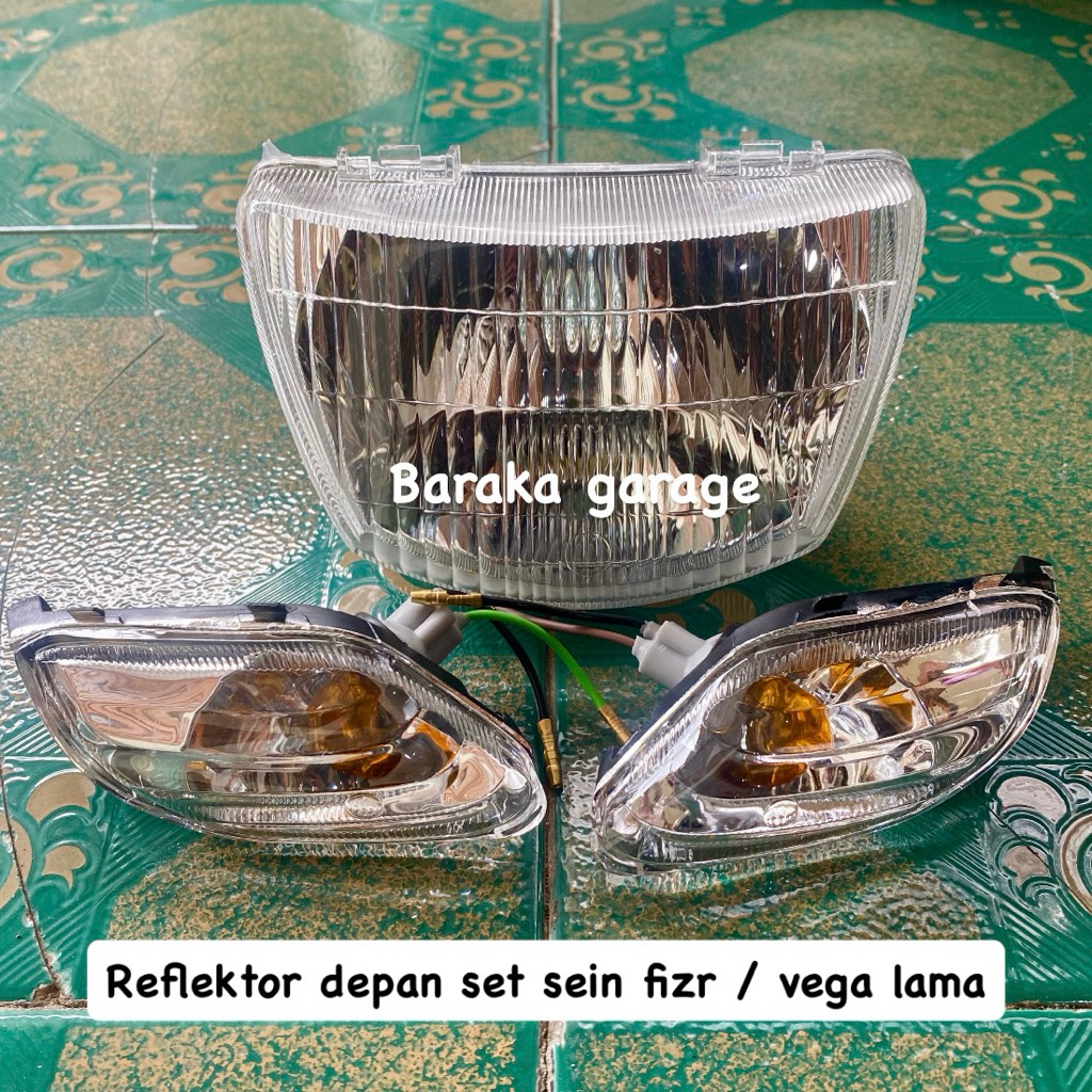 reflektor fizr fiz r vega lama lampu depan vega lama fizr fiz r reflektor depan fizr vega lama set s