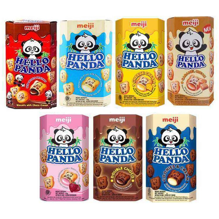 

MEIJI HELLO PANDA STRAWBERRY CHOCOLATE 42 GRAM STROBERI COKLAT
