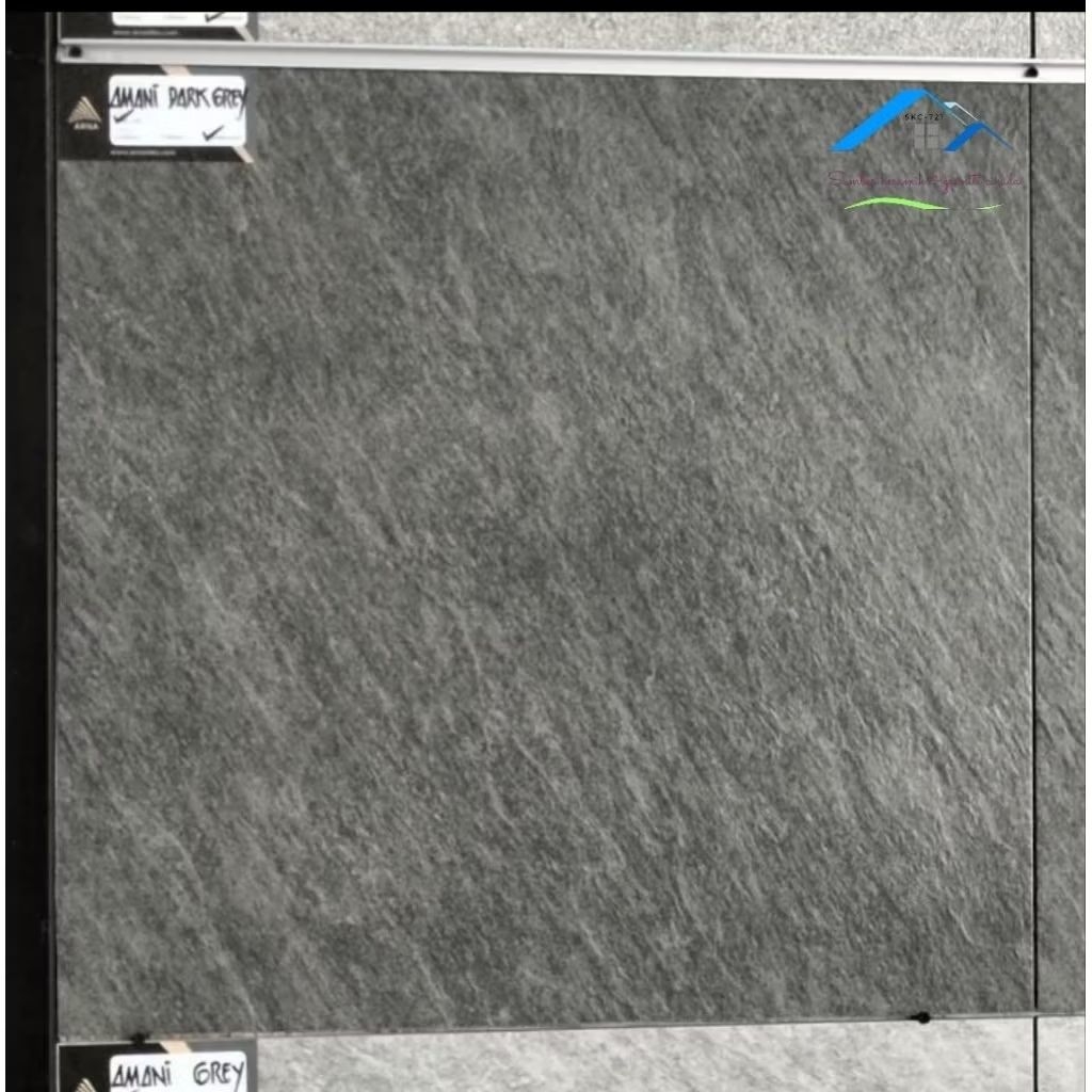 PROMO GRANIT 60X60 TEXTUR KASAR TIMBUL UNTUK GARASI KAMAR MANDI | ARNA AMANI DARK GREY LOCAL