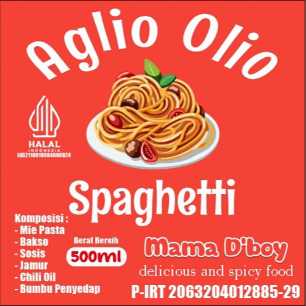 

spaghetti aglio Olio frozen