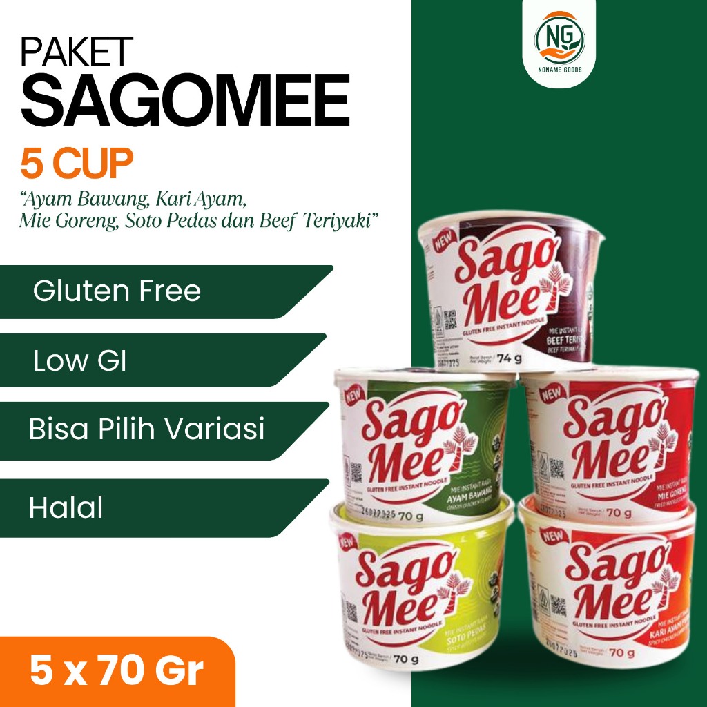 

SAGO MEE PAKET 5 CUP KOMPLIT (BISA PILIH VARIAN) SAGOMEE
