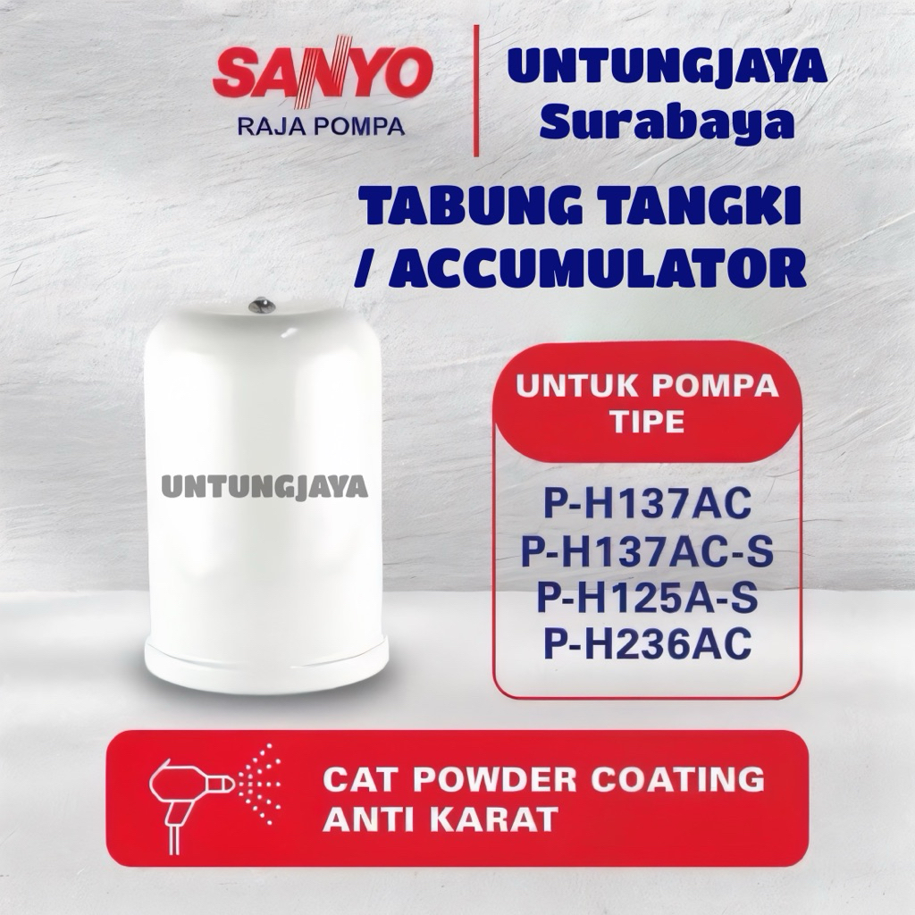 TABUNG SANYO PH 137 AC PH 125 A PH 236 AC PWH 137 C PWH 236 C // PRESSURE TANK SANYO PH137AC PH125AS