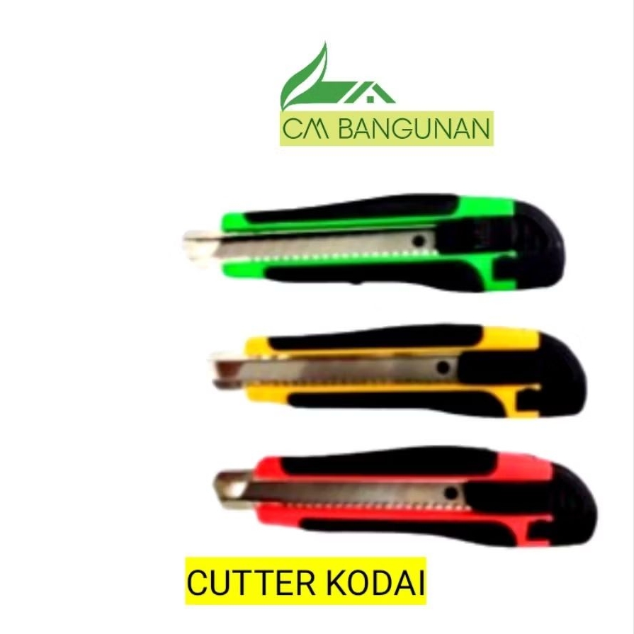 

Pisau cutter Kodai / Alat potong Kodai gagang karet