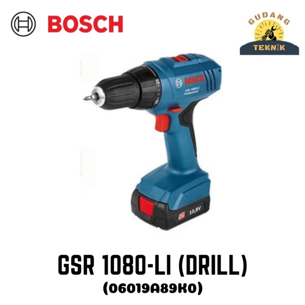 Mesin Bor Baterai GSR 1080 LI BOSCH / Bosch Cordless Drill Driver GSR1080-LI