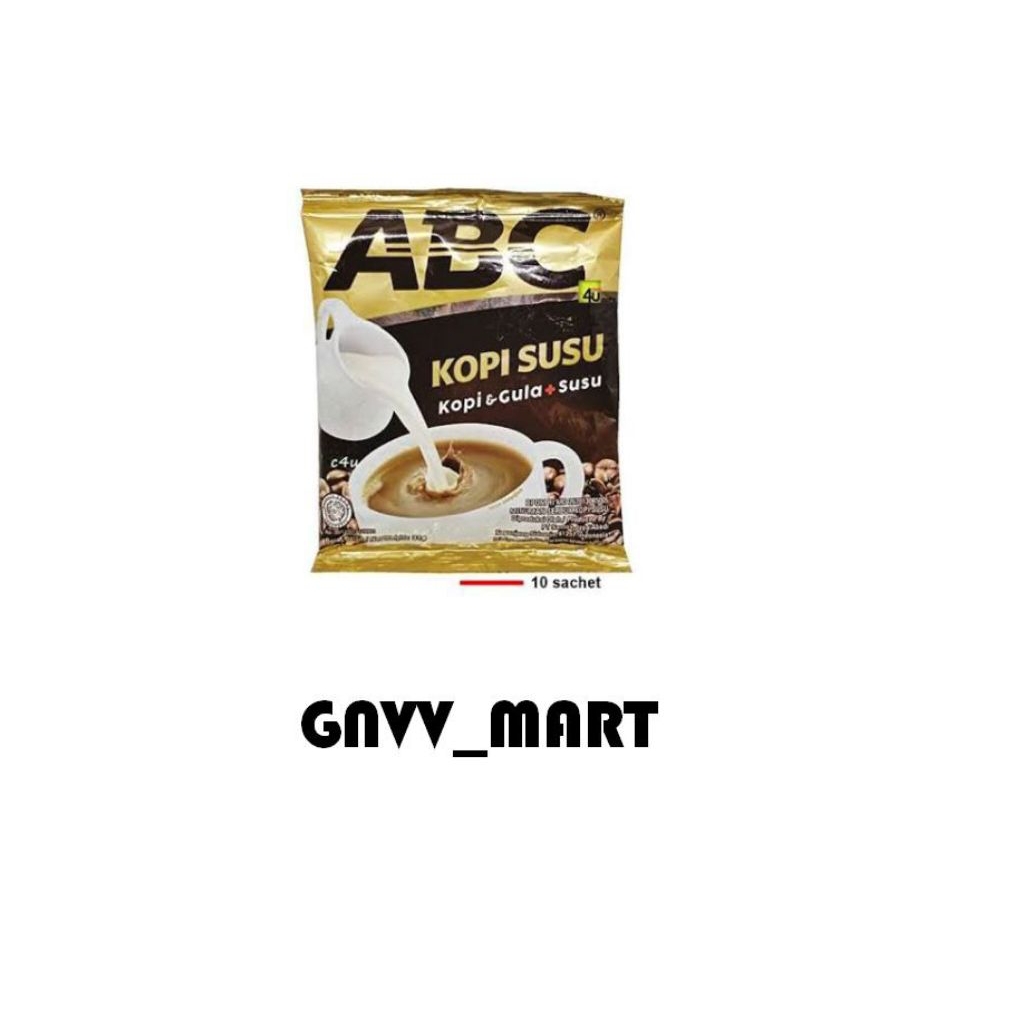 

ABC kopi+susu 1renceng (10pcs)