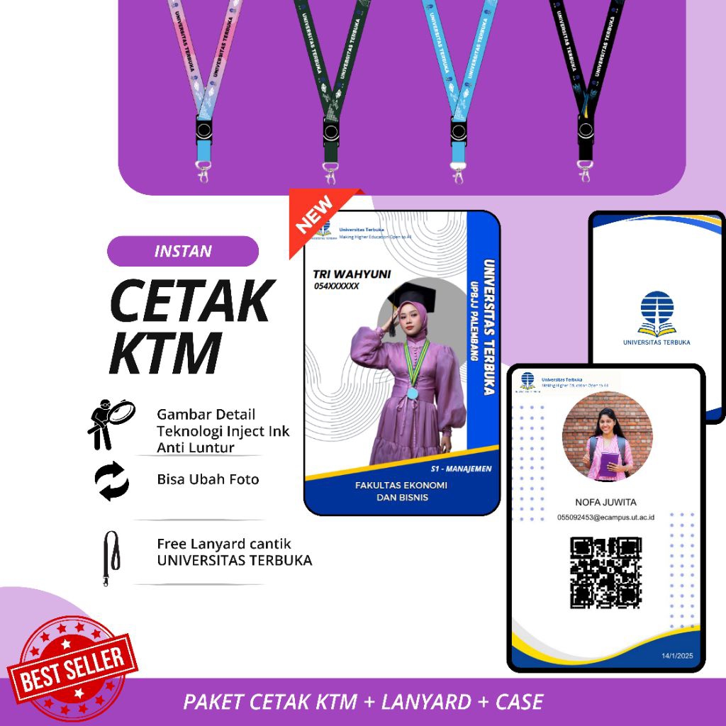Cetak E-KTM UT Layanan Online PREMIUM