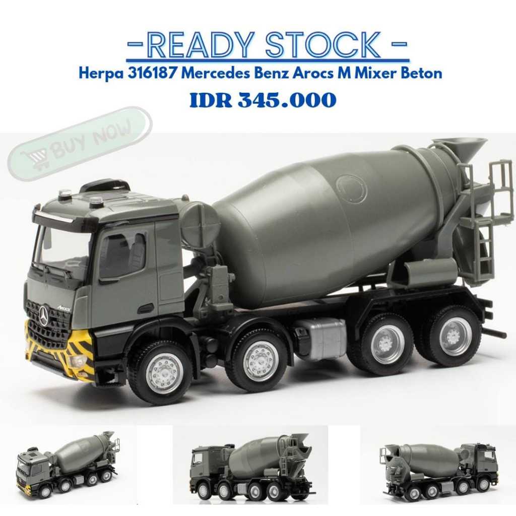 Herpa 316187  Mercedes Benz Arocs M Mixer Beton 1/87