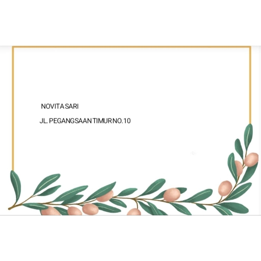 

Amplop Kondangan Custom Nama