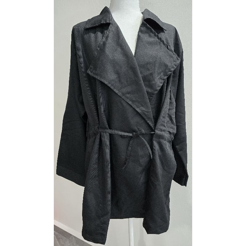 Outer Blazer Luaran Jaket Wanita Preloved Hitam Big Size Jumbo