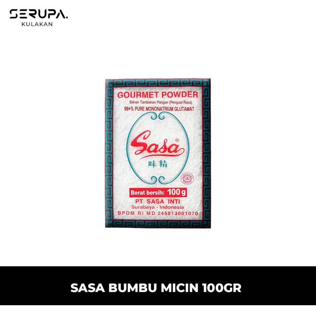 

Sasa Micin 100gr – Penyedap Rasa Serbaguna Masakan