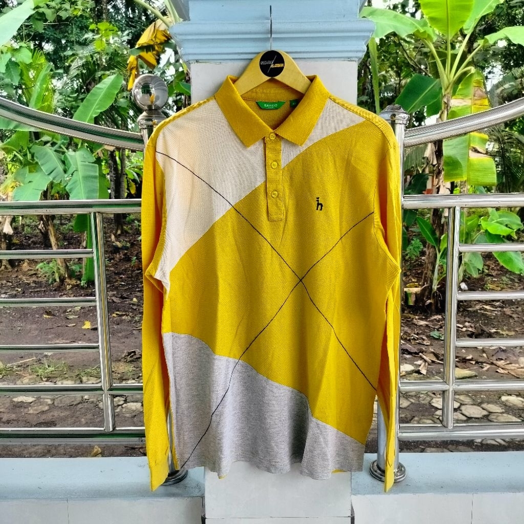 Long Sleeve / Polo Shirt / Vintage / Second / HAZZYS