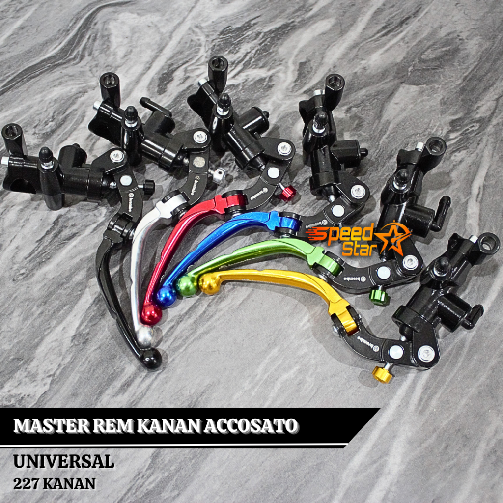 Handle Master Rem Kanan BREMBO Accosato Cnc Handle Kanan Import Plus Tabung Big Smoke RYBEN Transpar