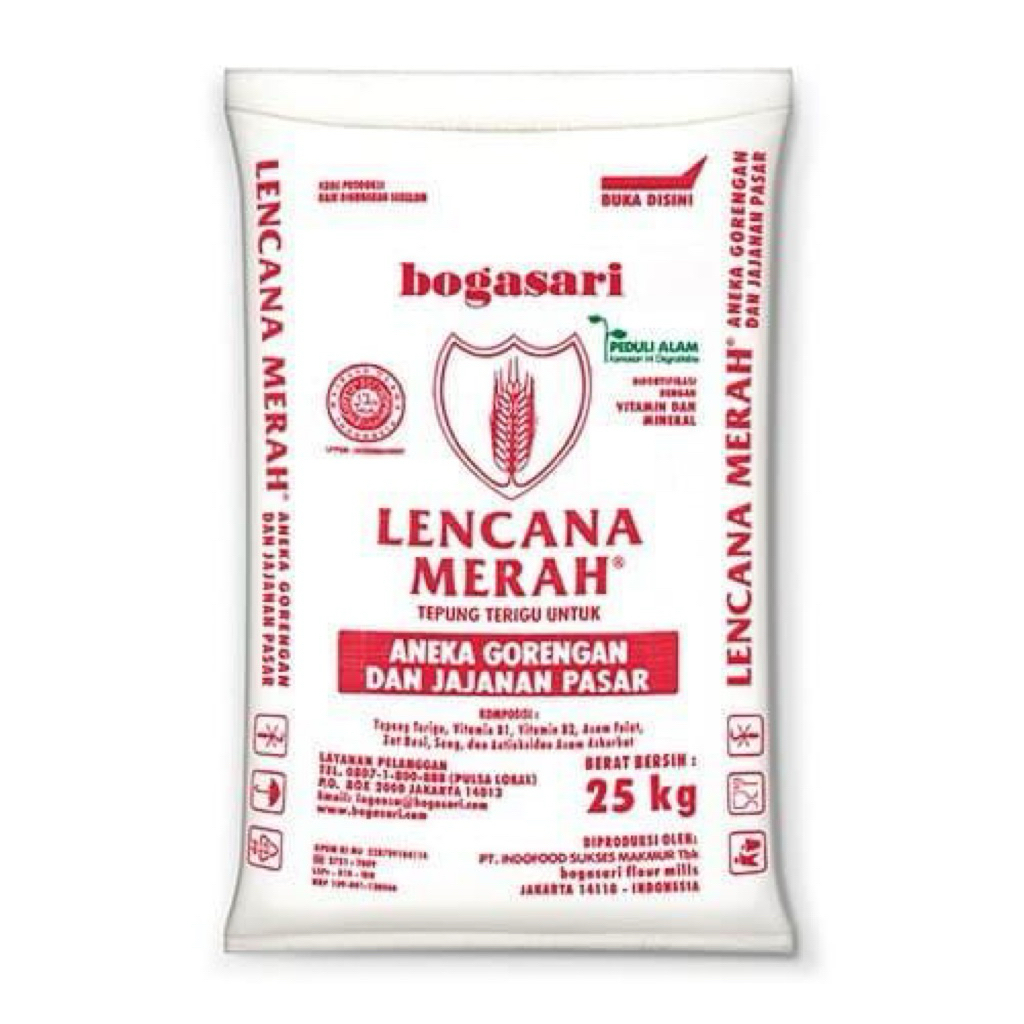 

Bogasari Lencana Merah Tepung Terigu REPACK 1 KG