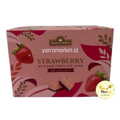 

STAWBERRY WITH DARK CHOCOLATE LAYER 70gr (ROYAL DE DOLTON)