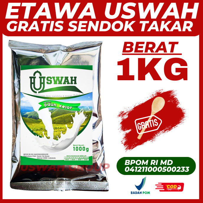 

Susu Kambing Etawa Bubuk USWAH 1KG untuk Nyeri Sendi Rematik Asam Lambung