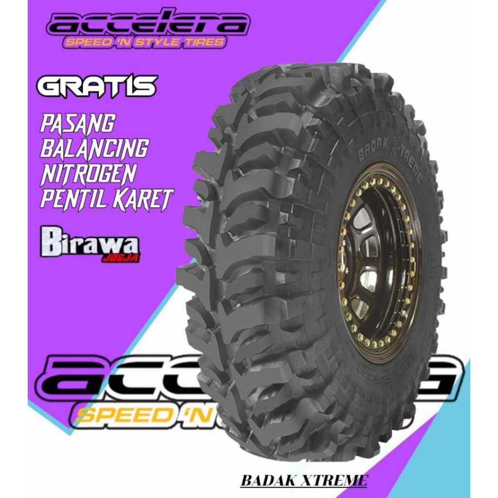 Ban Offroad 35X10,5 R15 Merk Accelera Badak X-Treme Ring 15 Ban Mobil Lumpur