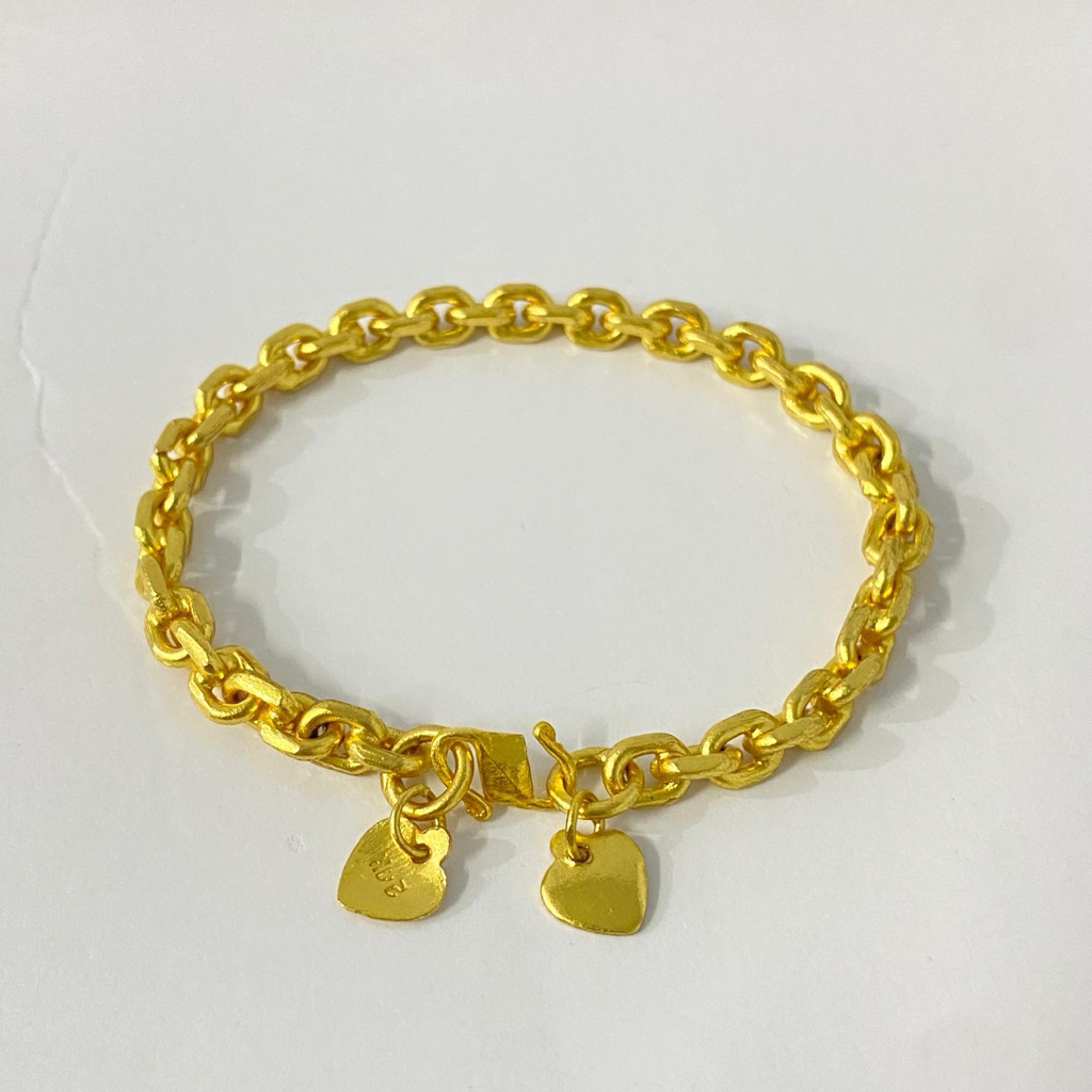Gelang Rantai 24.K [100% mirip emas 24] Berat seperti emas asli,Dijamin Awet&Bergaransi