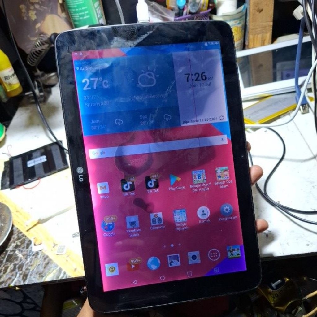 Tab LG G PAD 10in V700 hanya wifi Minus