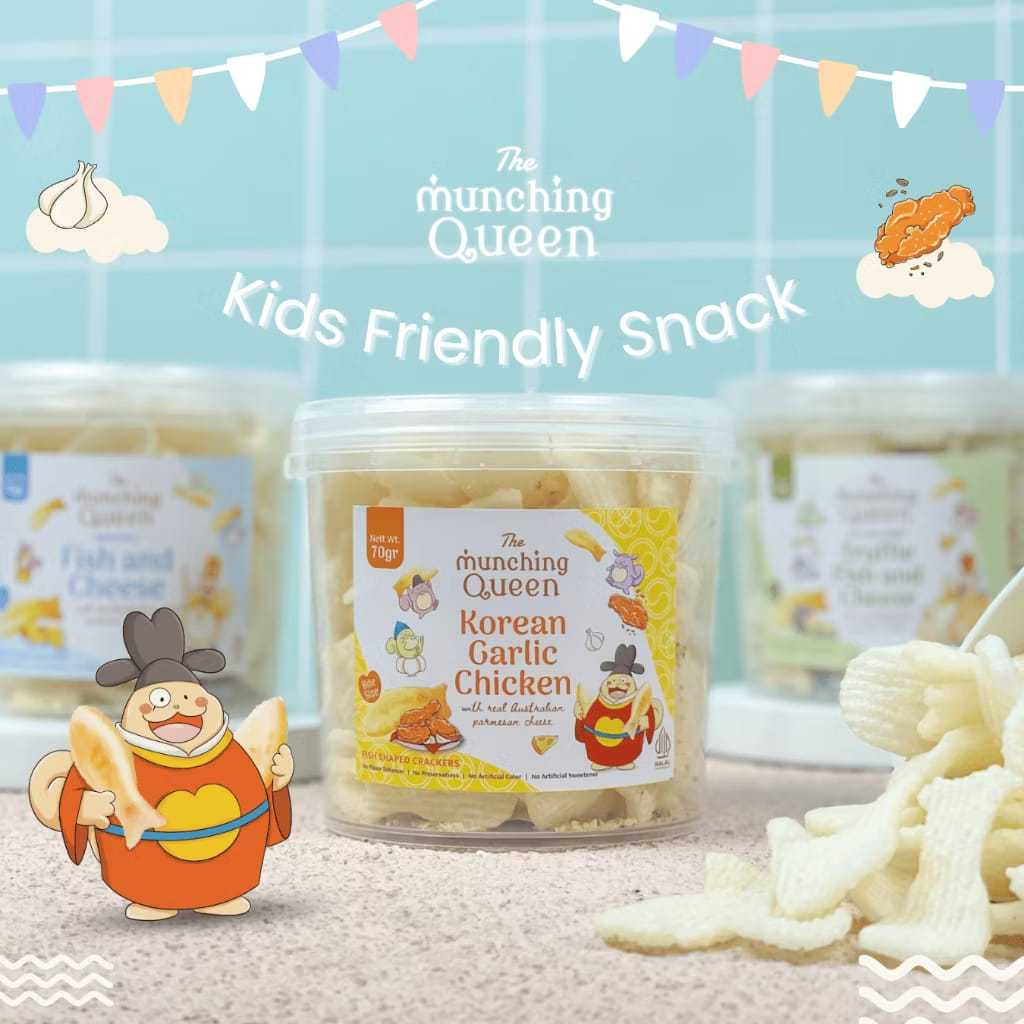 

Munching Queen : Fish and Cheese (Original) Snack / Jajanan Sehat Krupuk Snack Anak Non MSG