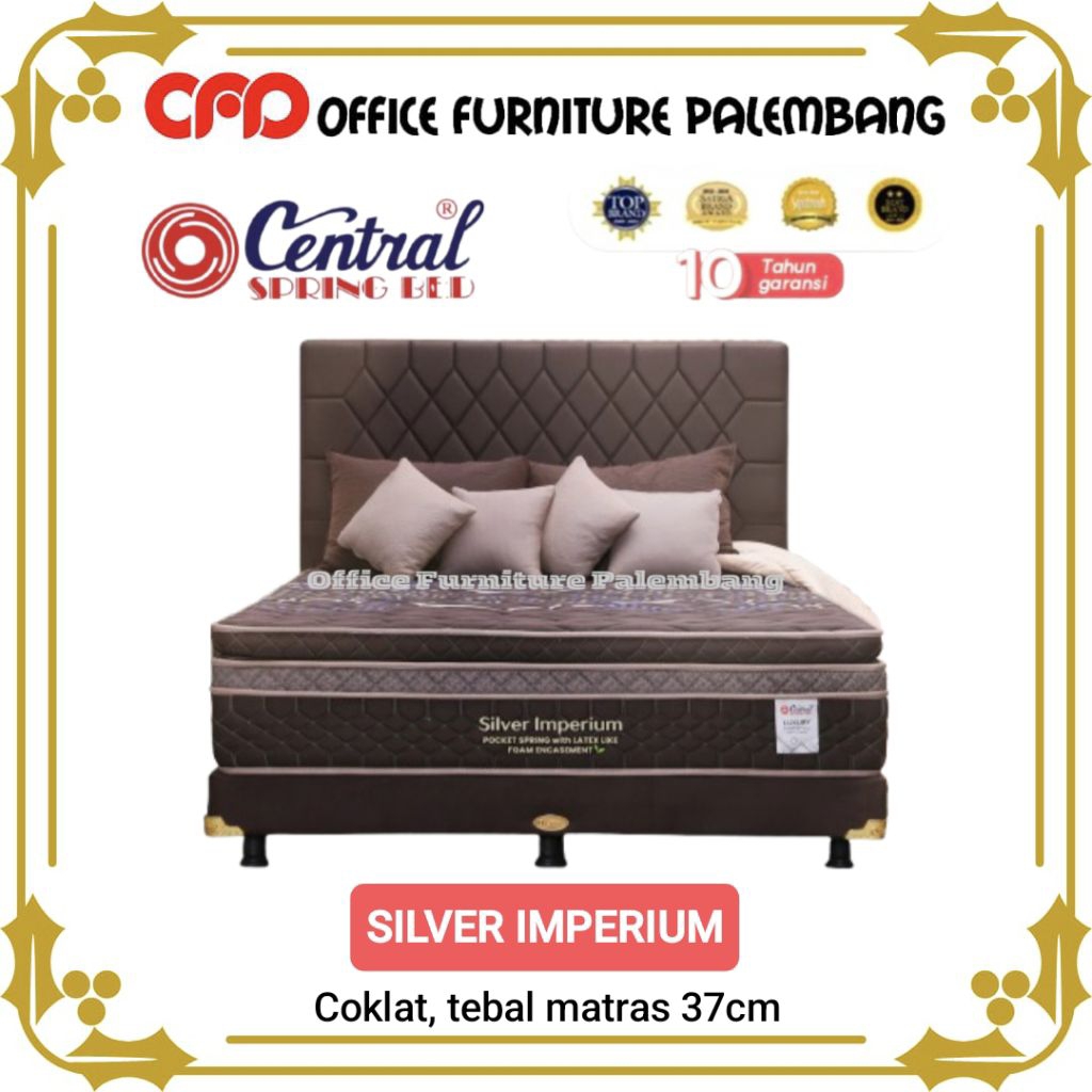 springbed central SILVER IMPERIUM pocket spring with memory foam matras kasur spring bed