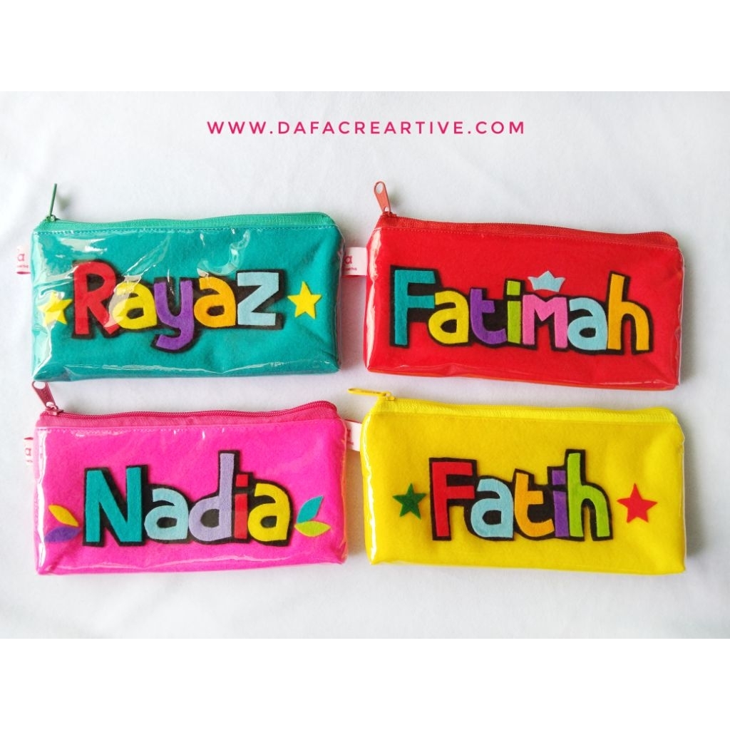 

Tempat pensil nama custom desain waterproof termurah