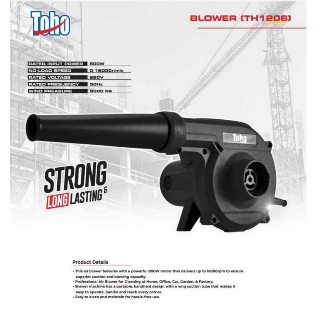 Mesin Blower Toho TH1206 (800Watt) TOHO mesin blower/mesin blower menghisab debu/mesin blower tangan