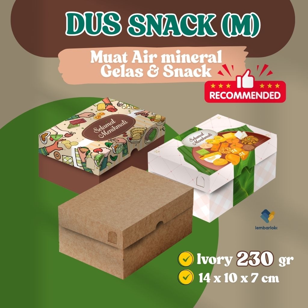 

Dus Snack (M) 14 x 10 x 7 cm | Box Snack Jajanan | Snack Box