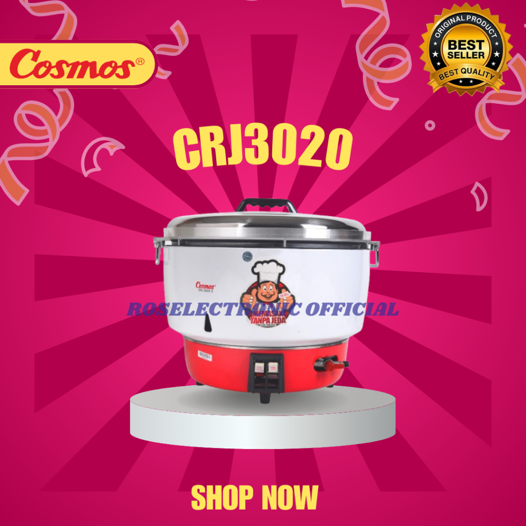 Cosmos Gas Rice Magic Com Cooker 20L CRJ 3020 ORIGINAL BERGARANSI/CRJ3020/CRJ-3020/CRJ 3020/CRJ-3020