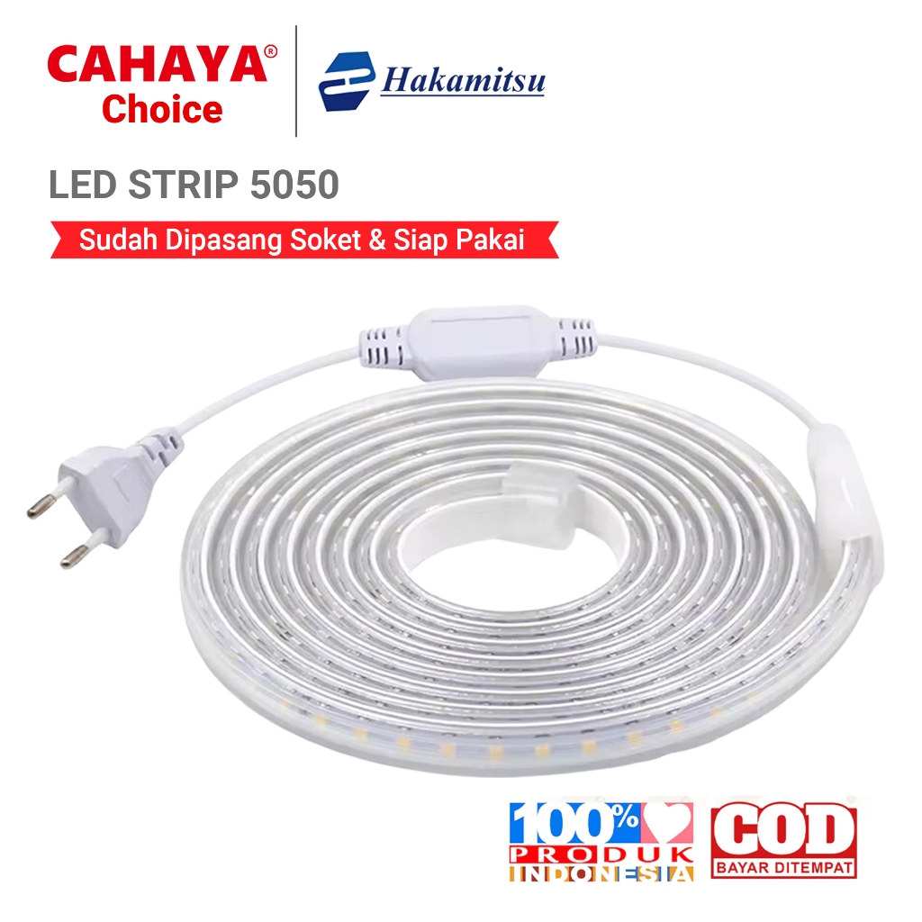 PROMO TERBARU CAHAYA - LAMPU LED STRIP 5050 SMD METERAN LAMPU HIAS / PAKET LAMPU LED STRIP LENGKAP