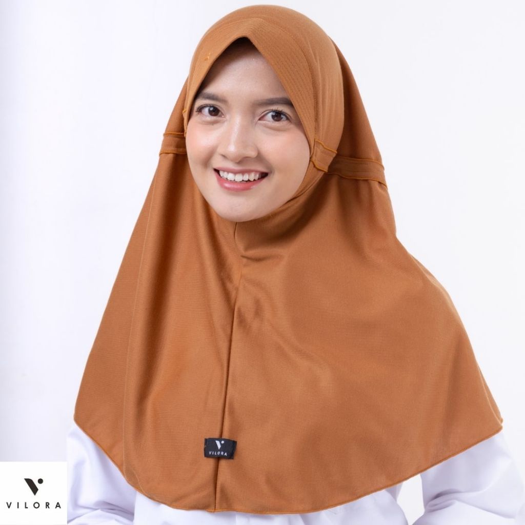 Vilora - Kerudung Sekolah Serut New Color (Jilbab Sekolah)