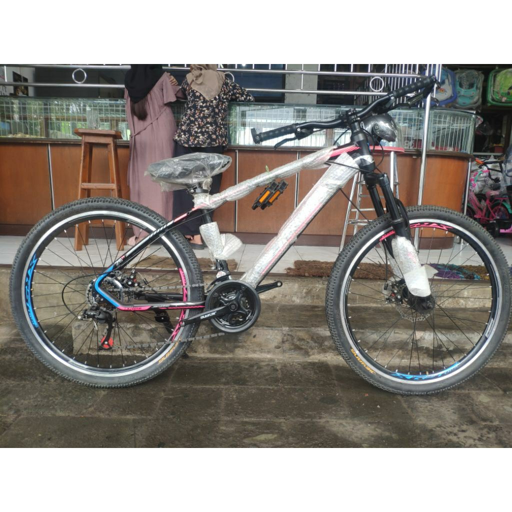 SEPEDA MTB/ GUNUNG 26 JIEYANG A 2605 ALLOY REM CAKRAM OPERAN 7 SPEED