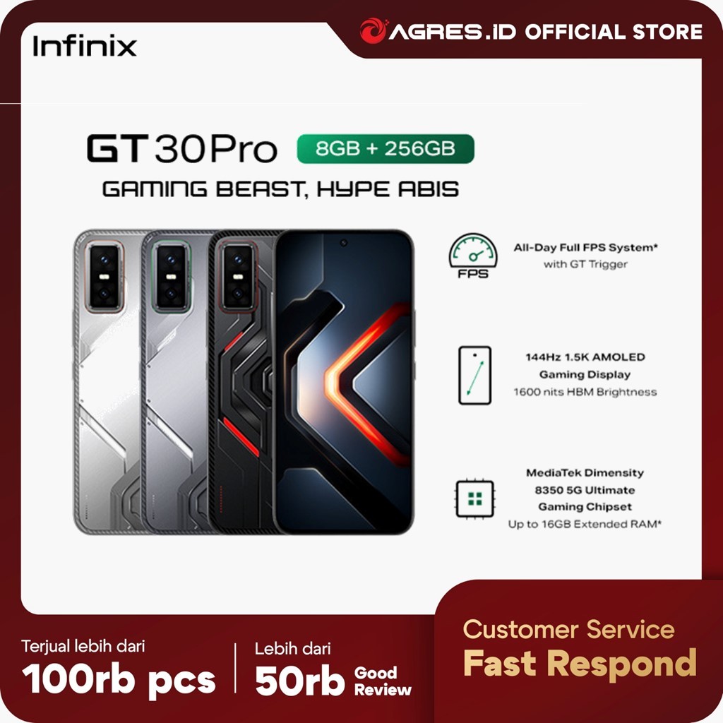 NEW LAUNCH INFINIX GT 30 PRO 5G 8GB 256GB SHADOW ASH
