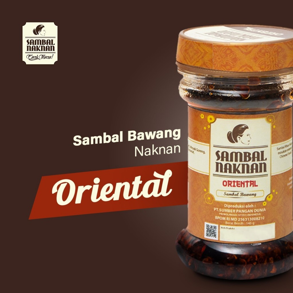 

SAMBAL NAKNAN ORIENTAL (CHILLI OIL) BERAT 140 GRAM, EXPIRED 2026