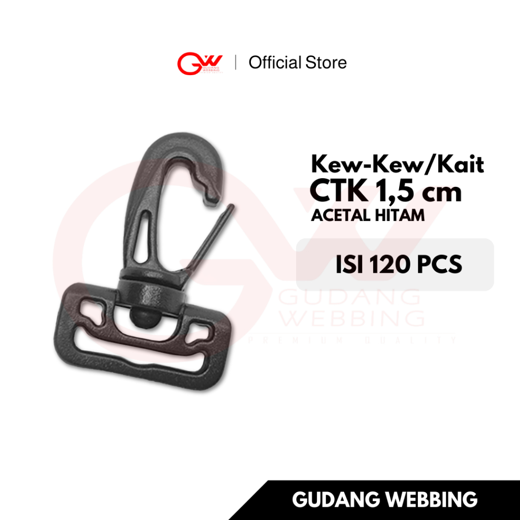 CC CTK 1.5cm ACT | KEW-KEW 15mm Acetal | CANTOLAN | PENGAIT | KAITAN TAS | BUCKLE