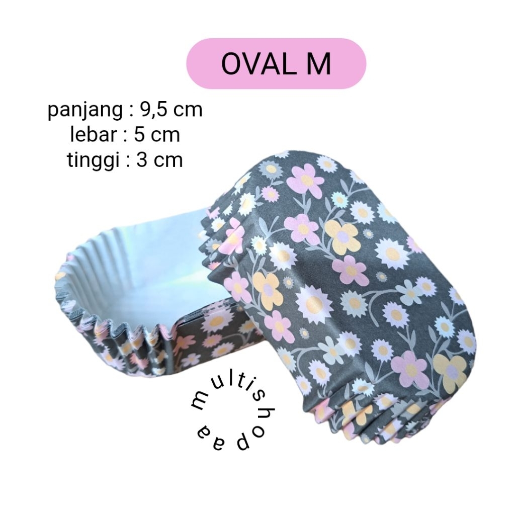 cup roti laminasi oval ( M ) 200 pcs | SUNFLOWER
