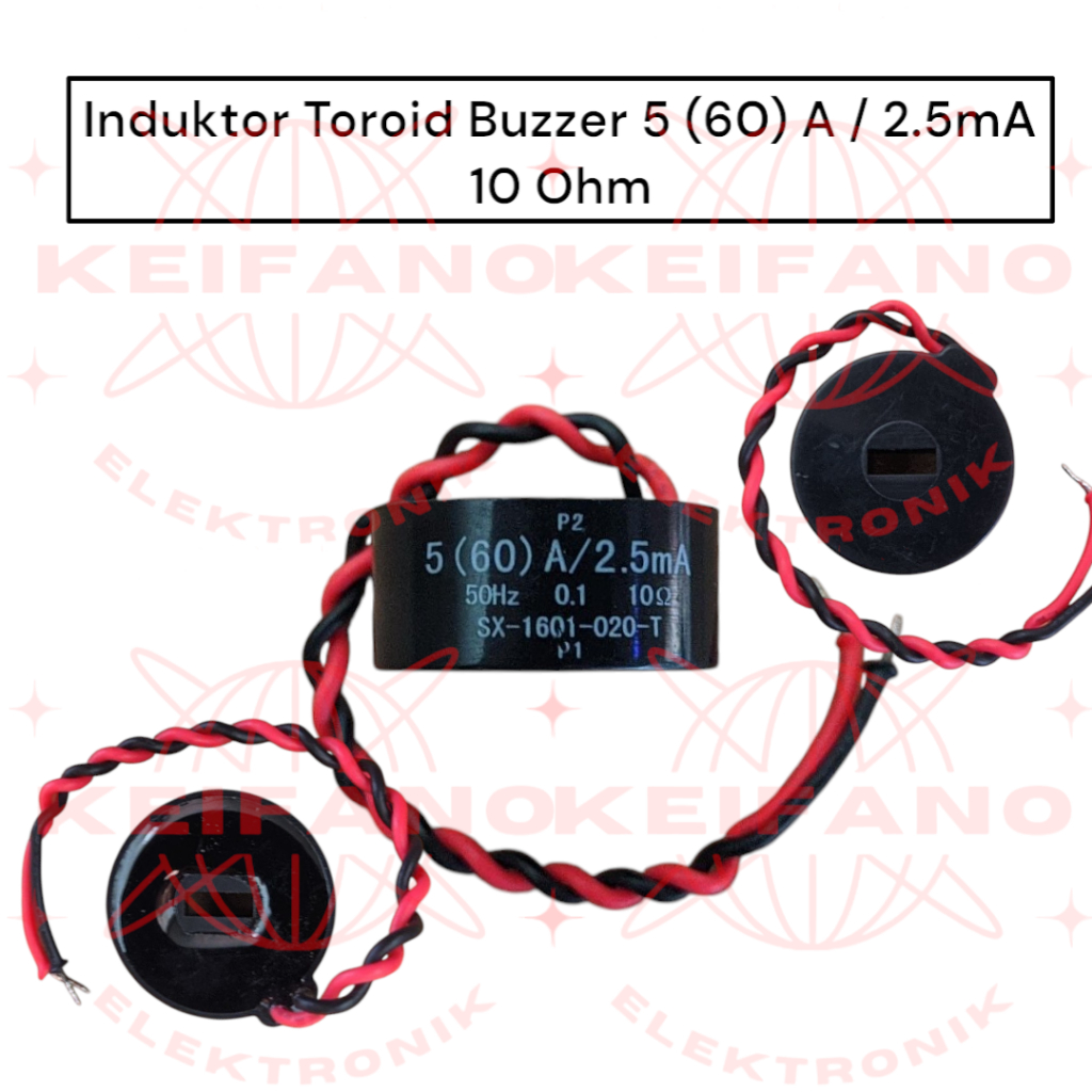 Induktor Toroid Buzzer 5 (60) A / 2.5mA 10 Ohm