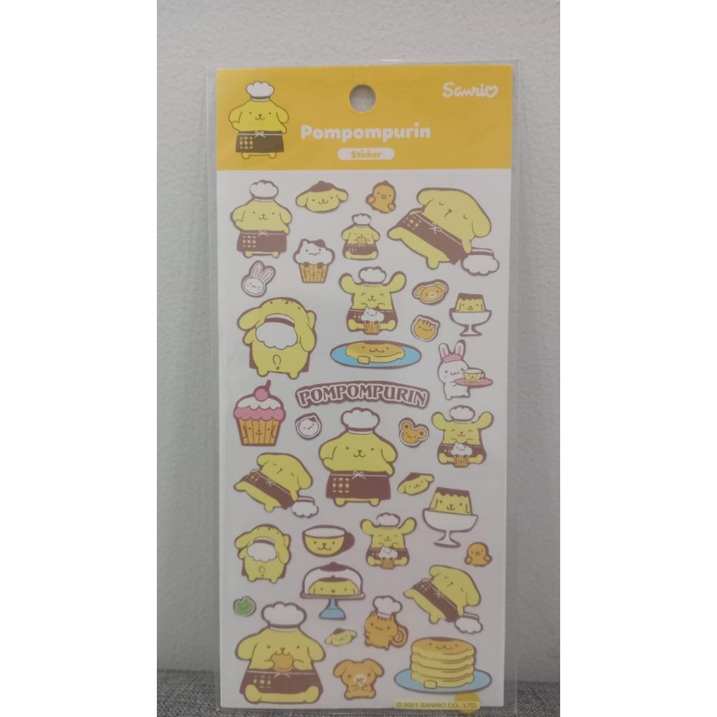 

Korea Sticker KR-SR-SK-04 Sanrio Character Pompomphurin Sticker Gambar Tempel 15 x 8 cm Stiker Lucu