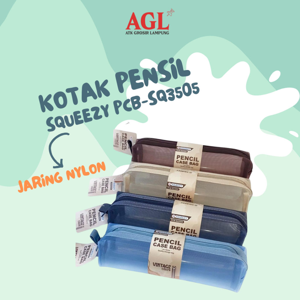 

SQUEEZY - KOTAK PENSIL JARING SQUEEZY PCB - SQ3505 - Grosir