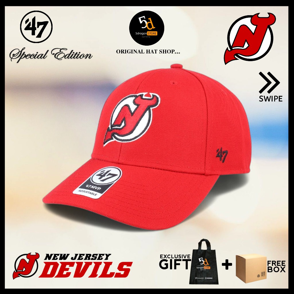 TOPI ORIGINAL 47 BRAND MVP NEW JERSEY DEVILS RED