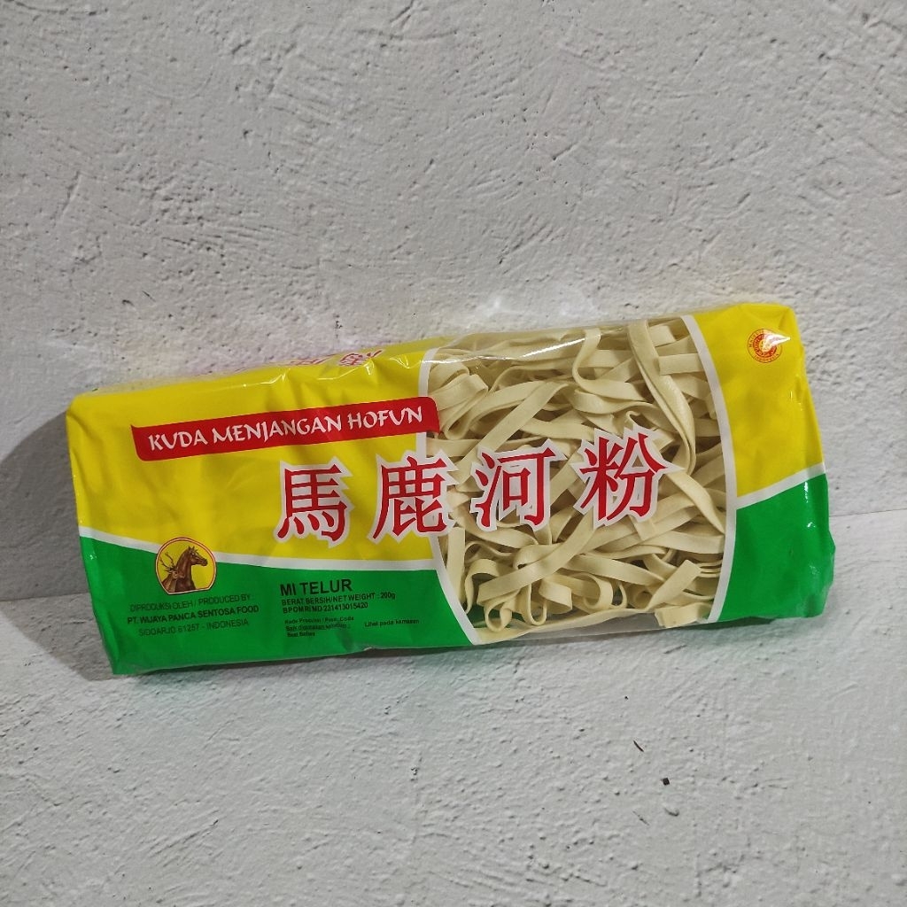 

Mi Telur Hofun Kuda Menjangan Mie Gepeng Kwetiau Kering