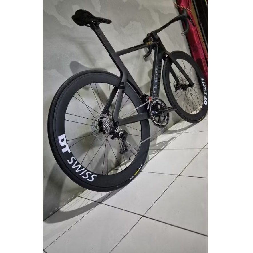 rim wheelset aero 700C 24H tinggi 6cm