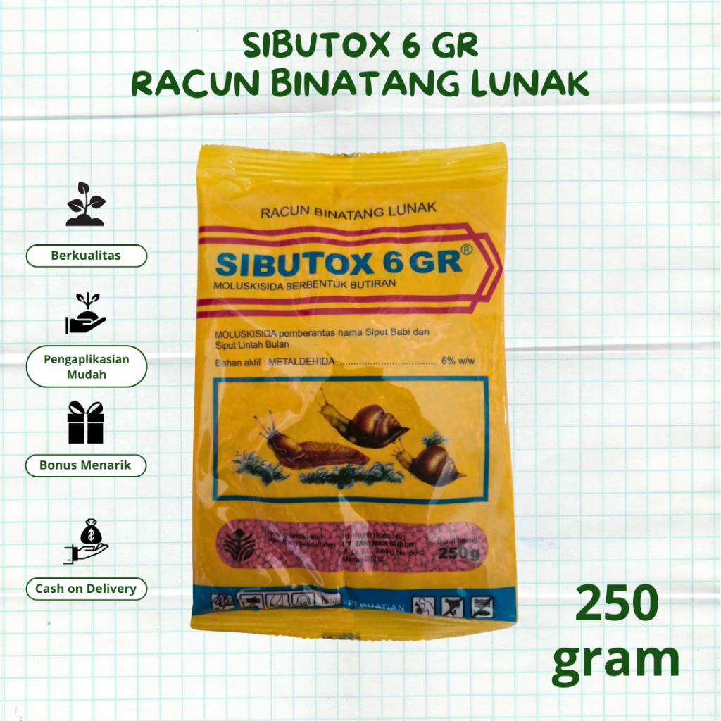 Racun Keong Sibutox 6GR isi 250gr
