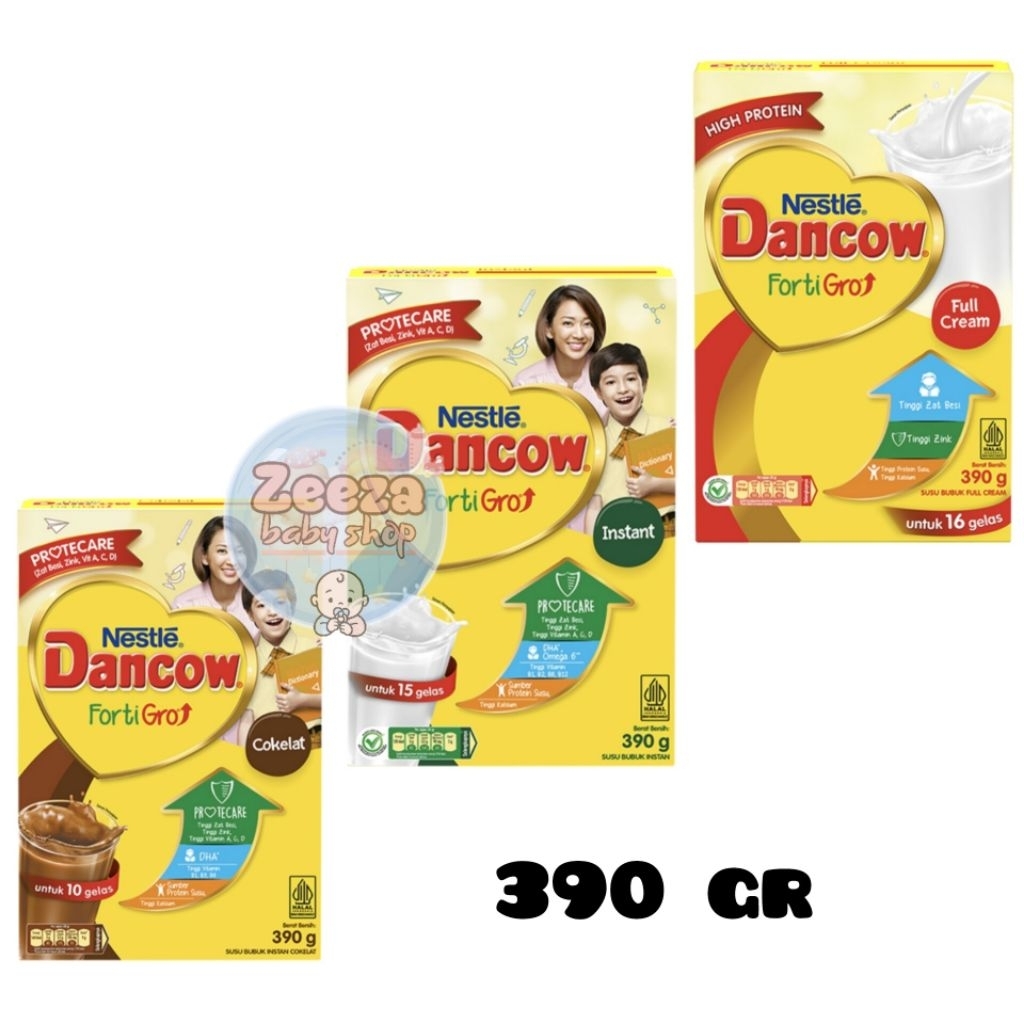 

Dancow fortiGro susu bubuk instan full cream cokelat 390 gr