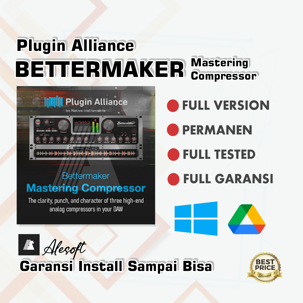 BetterMaker Mastering Compressor Full Version WIN + Video Cara Install