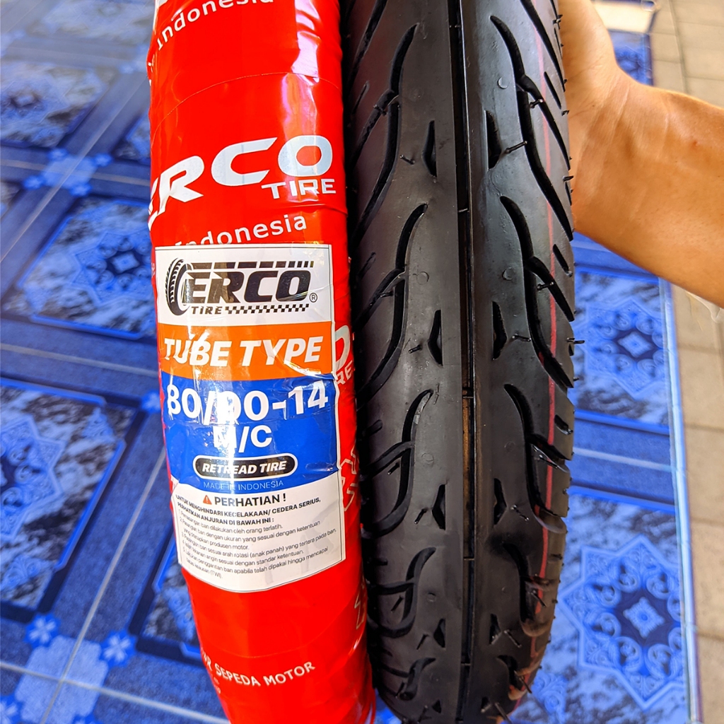 ERCO TIRE ban motor matic 80/90-14 dan 90/90-14 TUBETYPE