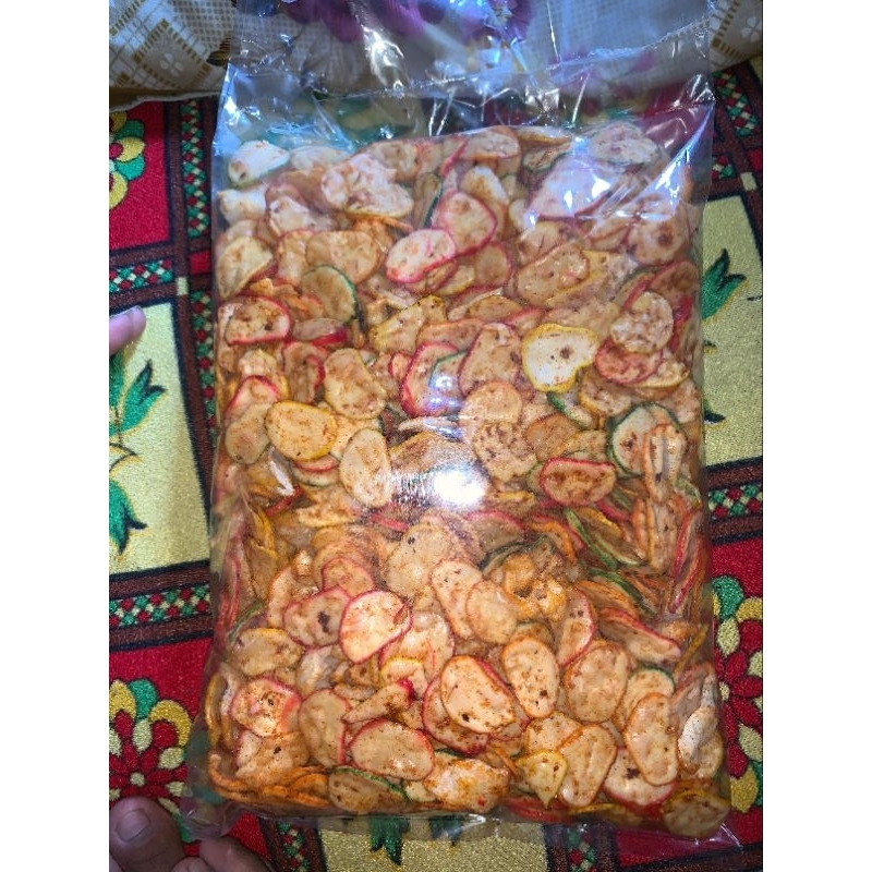 

COD 1kg Kerupuk Seblak Bantet Kering/Keripik Seblak Pedas Mantap