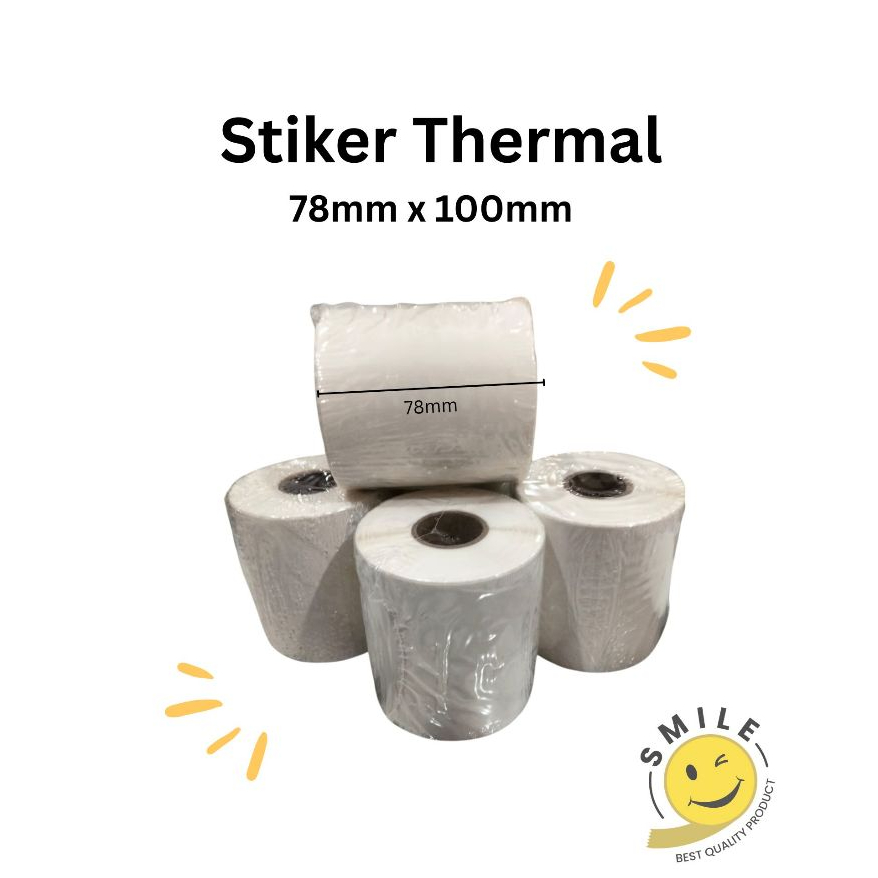 

Stiker Label Thermal / 78 mm x 100 mm (isi 300 pcs) / Tebal dan Berkualitas